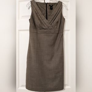 Ann Taylor sheath dress, brown, size 2P